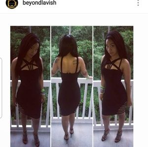 Black High quality bandage dress